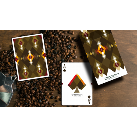 Diamon Playing Cards NÂ° 27 Dark Roast by Dutch Card House Company wwww.magiedirecte.com