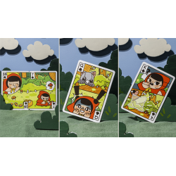 Bicycle Paper Royals Red Riding Hood Playing Cards by RunIt Decks wwww.magiedirecte.com