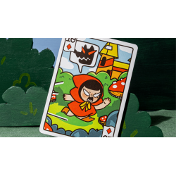 Bicycle Paper Royals Red Riding Hood Playing Cards by RunIt Decks wwww.magiedirecte.com