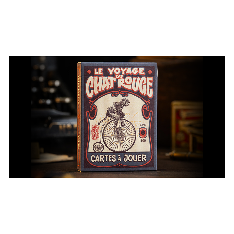Le Voyage Du Chat Rouge Playing Cards by Stockholm17 wwww.magiedirecte.com