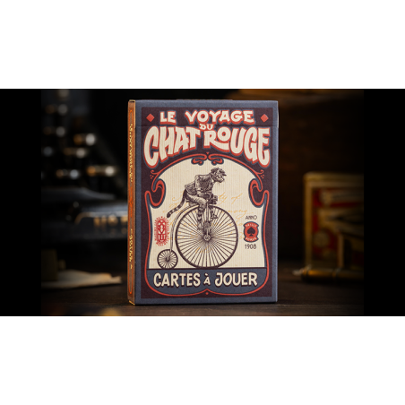 Le Voyage Du Chat Rouge Playing Cards by Stockholm17 wwww.magiedirecte.com
