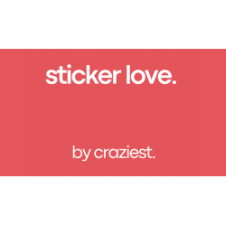 Sticker Love by Craziest wwww.magiedirecte.com