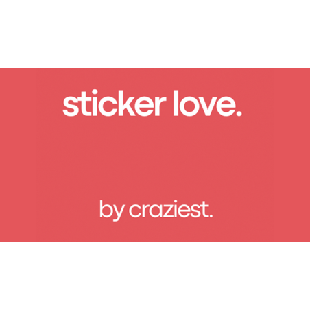 Sticker Love by Craziest wwww.magiedirecte.com