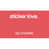 Sticker Love by Craziest wwww.magiedirecte.com