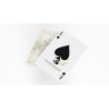 Black Roses White Gold Foil Playing Cards wwww.magiedirecte.com