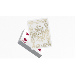 Black Roses White Gold Foil Playing Cards wwww.magiedirecte.com