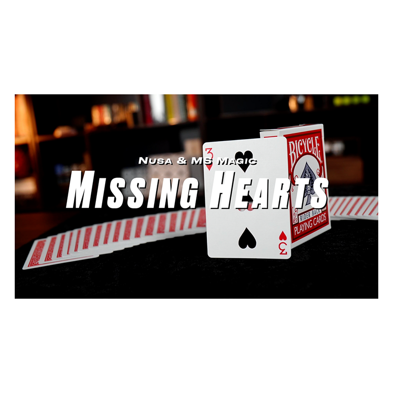 Missing Hearts (Red) by Nusa & MS Magic wwww.magiedirecte.com
