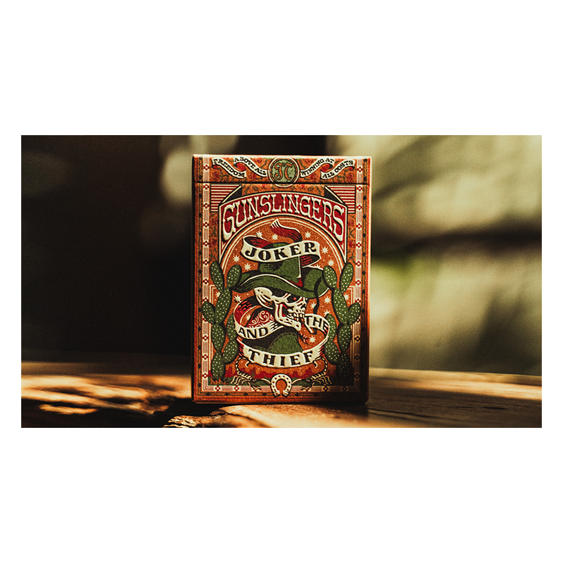 Gunslingers Poker (Red) Playing Cards wwww.magiedirecte.com