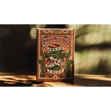 Gunslingers Poker (Red) Playing Cards wwww.magiedirecte.com