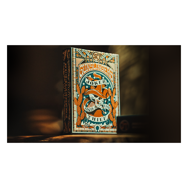 Gunslingers Poker (Blue) Playing Cards wwww.magiedirecte.com