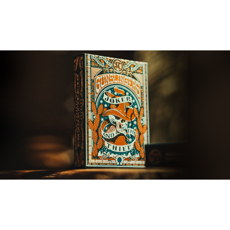 Gunslingers Poker (Blue) Playing Cards wwww.magiedirecte.com