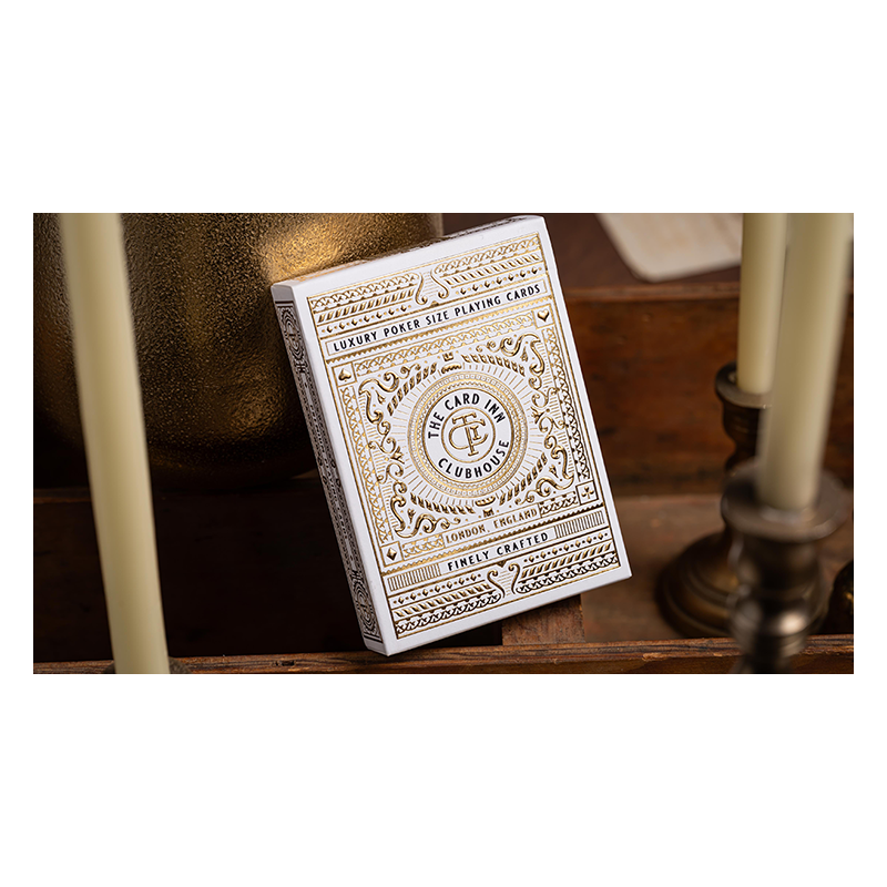 TCI Clubhouse (White) Playing Cards wwww.magiedirecte.com