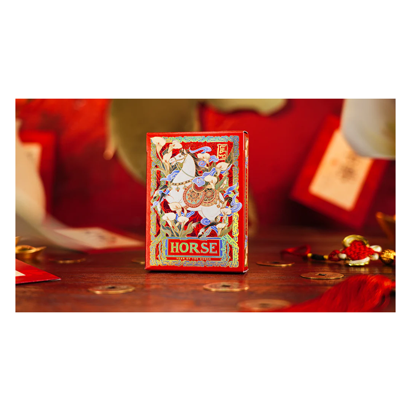 Year of the Horse (Red) Playing Cards by TCC Fashion wwww.magiedirecte.com