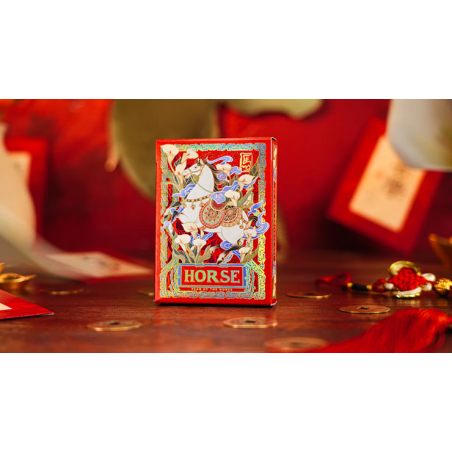 Year of the Horse (Red) Playing Cards by TCC Fashion wwww.magiedirecte.com