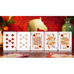 Year of the Horse (Red) Playing Cards by TCC Fashion wwww.magiedirecte.com