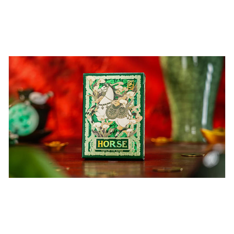 Year of the Horse (Green) Playing Cards by TCC Fashion wwww.magiedirecte.com