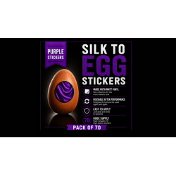 Silk to Egg Stickers (Purple) Pack of 70 wwww.magiedirecte.com