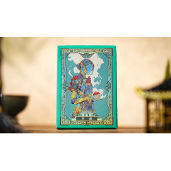 Ancient Relics Culture Playing Card by 52 Muse (Teal) wwww.magiedirecte.com