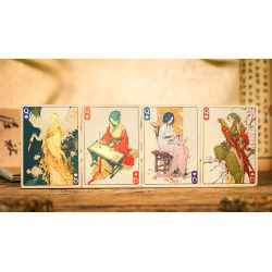 Ancient Relics Culture Playing Card by 52 Muse (Teal) wwww.magiedirecte.com