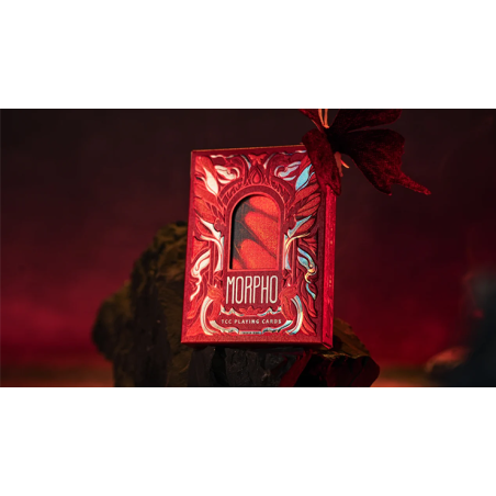 Morpho V2 (Carmine / Red) Playing Cards by TCC Fashion wwww.magiedirecte.com