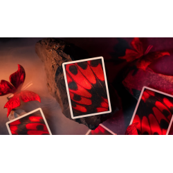 Morpho V2 (Carmine / Red) Playing Cards by TCC Fashion wwww.magiedirecte.com