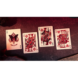 Morpho V2 (Carmine / Red) Playing Cards by TCC Fashion wwww.magiedirecte.com