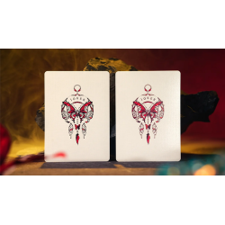 Morpho V2 (Carmine / Red) Playing Cards by TCC Fashion wwww.magiedirecte.com