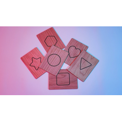 ISYC RFID Wooden Symbol Slates(6 cards) by T-Tech wwww.magiedirecte.com