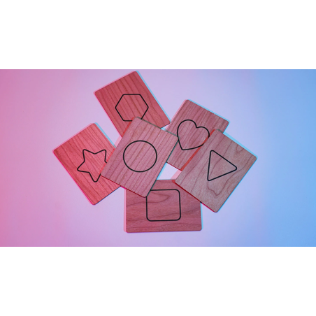 ISYC RFID Wooden Symbol Slates(6 cards) by T-Tech wwww.magiedirecte.com