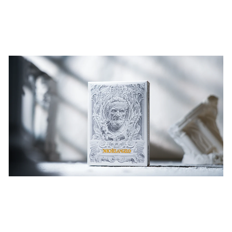 Alabaster Michelangelo Luxury Playing Cards by TCC Fashion wwww.magiedirecte.com