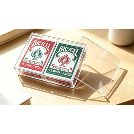 Plexiglass Card Case (2 Deck Case) by MS Magic wwww.magiedirecte.com