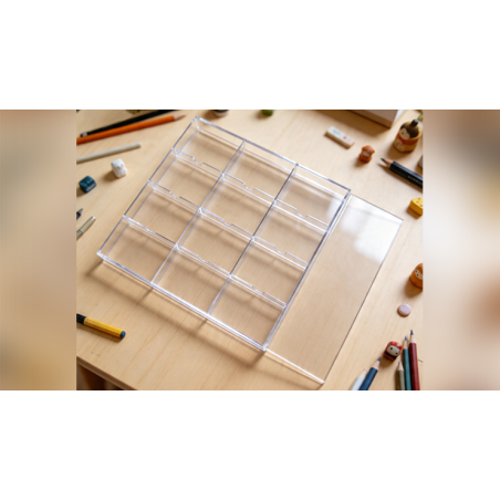 Plexiglass Card Case (12 Deck Case) by MS Magic wwww.magiedirecte.com