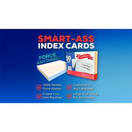 Smart-Ass Index Cards by Bill Abbott wwww.magiedirecte.com