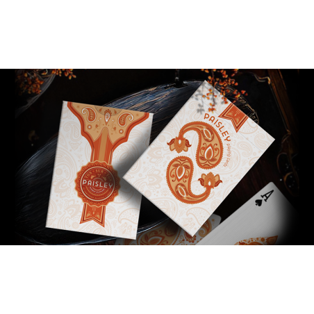 Paisley Ton sur Ton Poudre Orange workers Deck wwww.magiedirecte.com