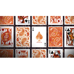 Paisley Ton sur Ton Poudre Orange workers Deck wwww.magiedirecte.com