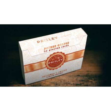 Paisley Ton sur Ton Poudre Orange Foil Designer's Choice wwww.magiedirecte.com