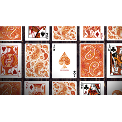 Paisley Ton sur Ton Poudre Orange Foil Designer's Choice wwww.magiedirecte.com