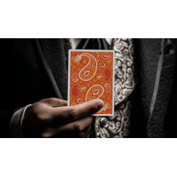 Paisley Ton sur Ton Poudre Orange Foil Designer's Choice wwww.magiedirecte.com
