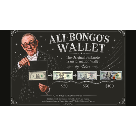 Ali Bongo's Wallet (Black) by Astor www.magiedirecte.com