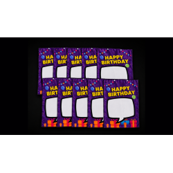 Birthday Silk Surprise REFILL (10 Silks) by PlayTime Magic DEFMA (Purple) wwww.magiedirecte.com