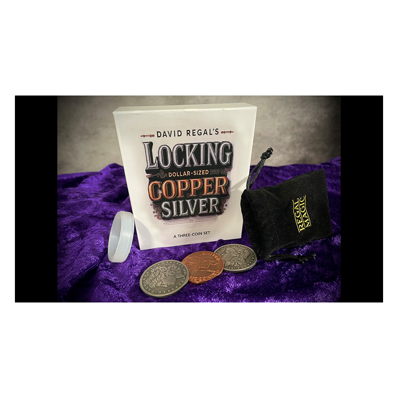 David Regal's Locking DOLLAR-SIZED Copper Silver wwww.magiedirecte.com
