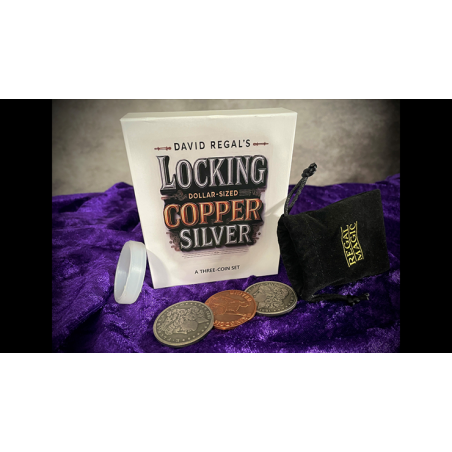 David Regal's Locking DOLLAR-SIZED Copper Silver wwww.magiedirecte.com