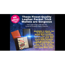 Leather Packet Wallet (Black) by Paul Gordon