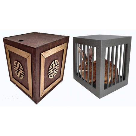 Vanishing and Appearing Dove Cage in a Cube (Wooden) by Tora Magic - Trick wwww.magiedirecte.com
