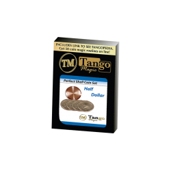 PERFECT SHELL COIN SET HALF DOLLAR (Shell and 4 Coins ) - Tango Magic wwww.magiedirecte.com