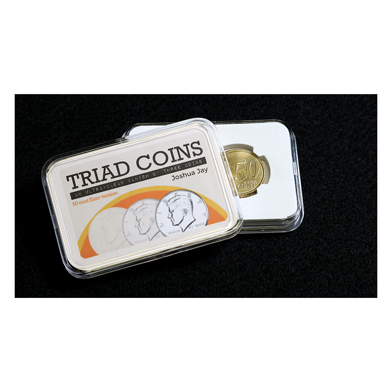 Triad Coins (Euro Gimmick and Online Video Instructions) by Joshua Jay and Vanishing Inc. - Trick wwww.magiedirecte.com