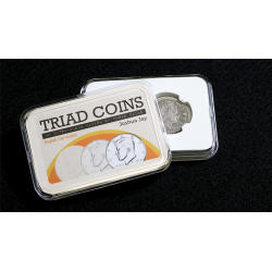 Triad Coins (UK Gimmick and Online Video Instructions) by Joshua Jay and Vanishing Inc. - Trick wwww.magiedirecte.com