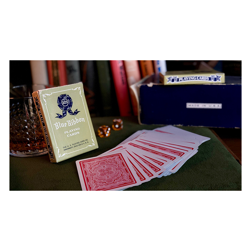 Blue Ribbon Playing Cards (Red) wwww.magiedirecte.com