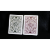 KEM Bridge Plastic Playing Cards Jacquard (Purple and Green 2 Deck Set Jumbo Index) - Trick wwww.magiedirecte.com