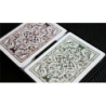 KEM Poker Plastic Playing Cards Jacquard (Purple and Green 2 Deck Set Standard Index) - Trick wwww.magiedirecte.com